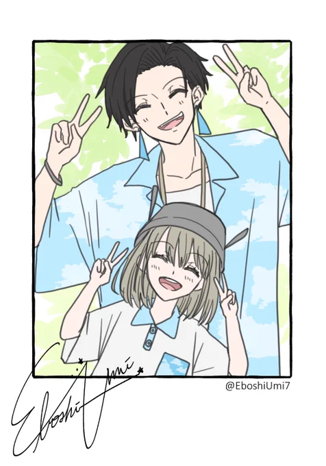 夏(地上)のおねにいさん&みなも