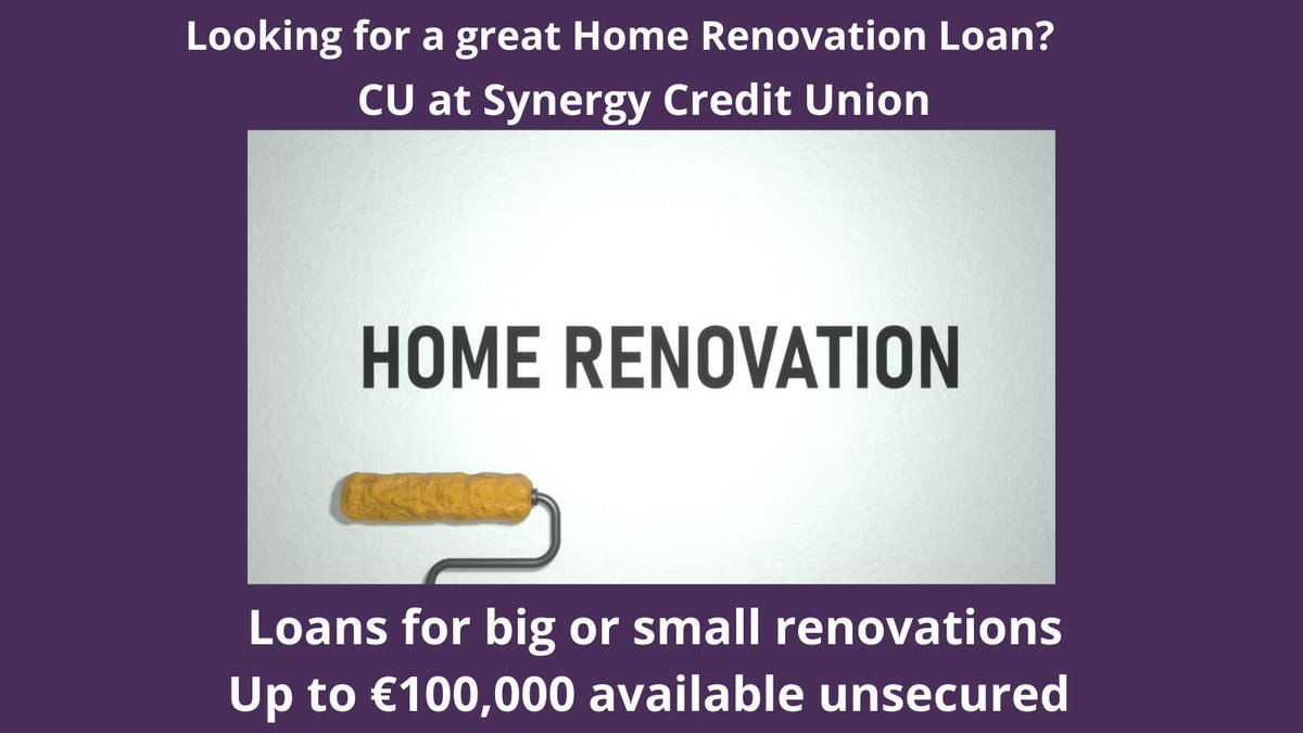 Easy Online Home Improvement Loans up to €100,000, no security needed! 😍🏠

Explore our Green Loan for a sustainable touch: synergycu.ie/loans/green-lo… 💚 

#CreditUnion #LocalLove #HomeImprovement #CommunitySupport #CorkCity #Fermoy #Watergrasshill #greenloan #local #creditunion