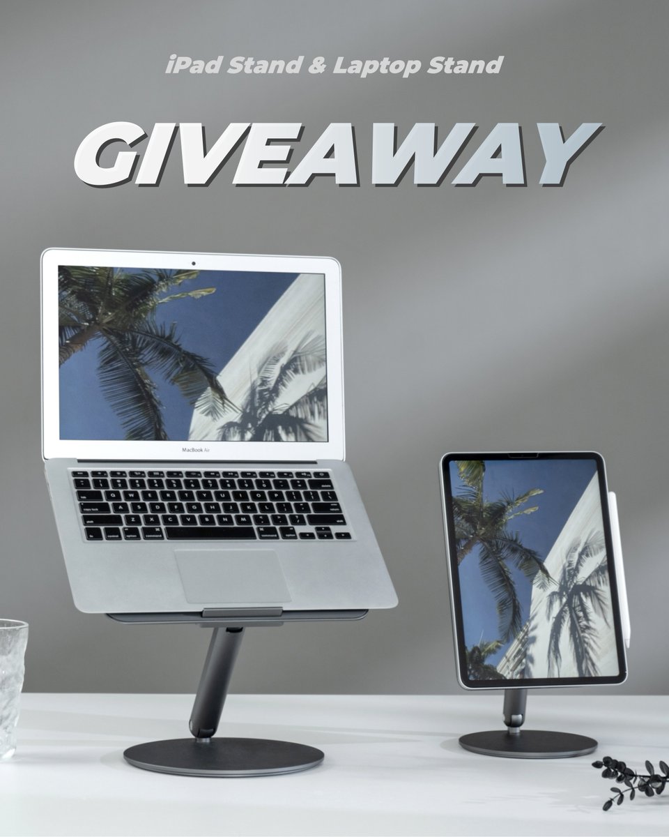 Benks_Official's tweet photo. Win #iPad stand and #laptop stand to upgrade your #desksetup 🍃
-Follow @Benks_Official
-Like & RT
-Tag your friends
-Click the link https://t.co/G8kuUzhoFf to join Benks Group
Open worldwide. 2 winners will be selected at random from FB and Twitter on 18 August. Good luck!✌ https://t.co/mcS2GuO6DZ