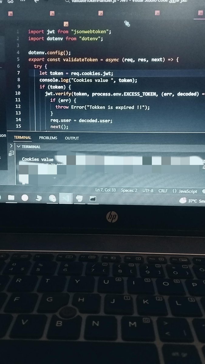 umar_cpp's tweet image. #codinglife
#node
#javascript
#debugging
#mern
#expressjs
After 3-days of debugging, finally retrieve the value of the cookie saved in the browser.