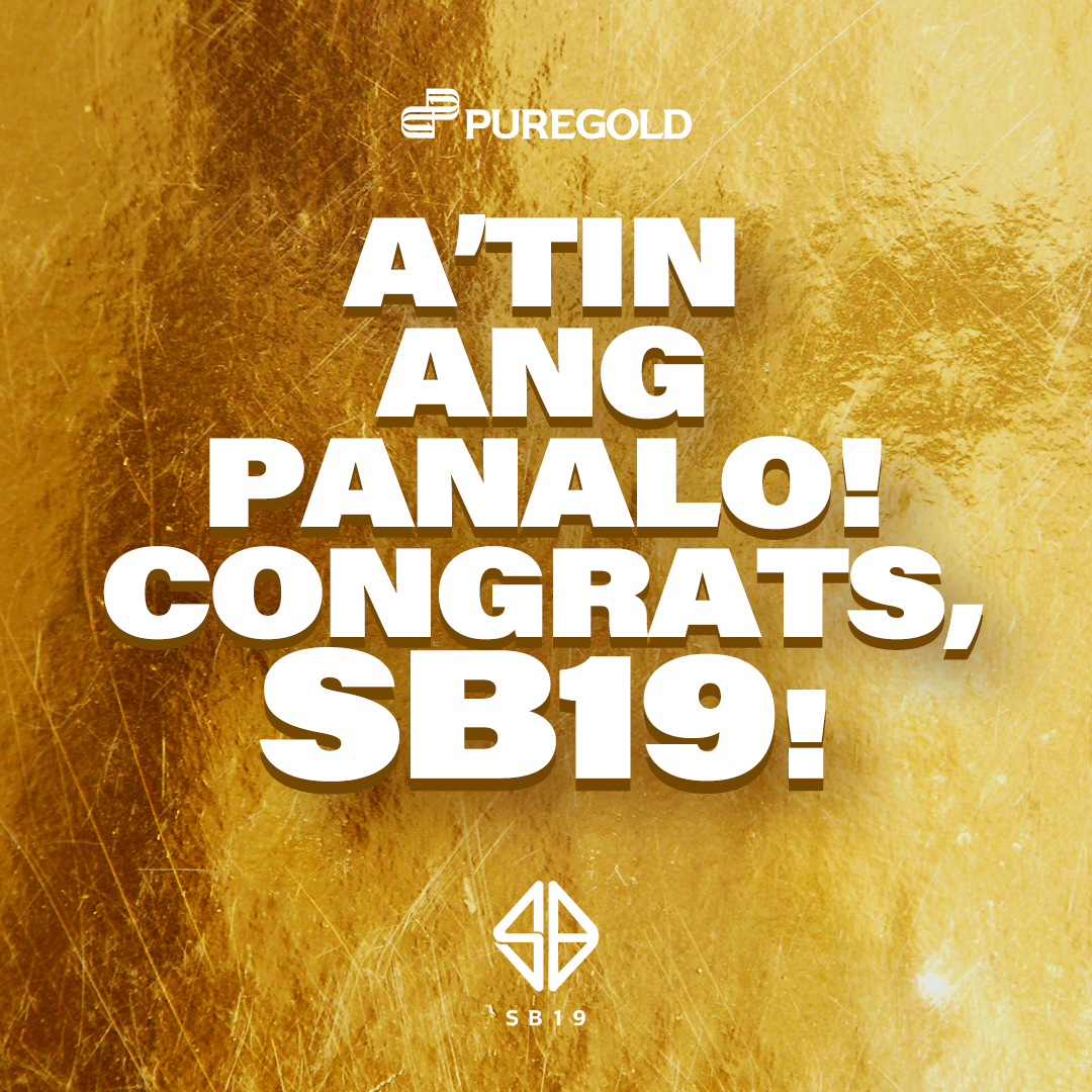 Puregold_PH's tweet photo. THE FIRST PH GROUP TO WIN BILLBOARD FAN ARMY FACE-OFF! 🇵🇭

Congratulations sa SB19 sa inyong panalo sa Billboard Fan Army Face-off 2023, nasa A’tin ang panalo! https://t.co/ceMWpNSvjv