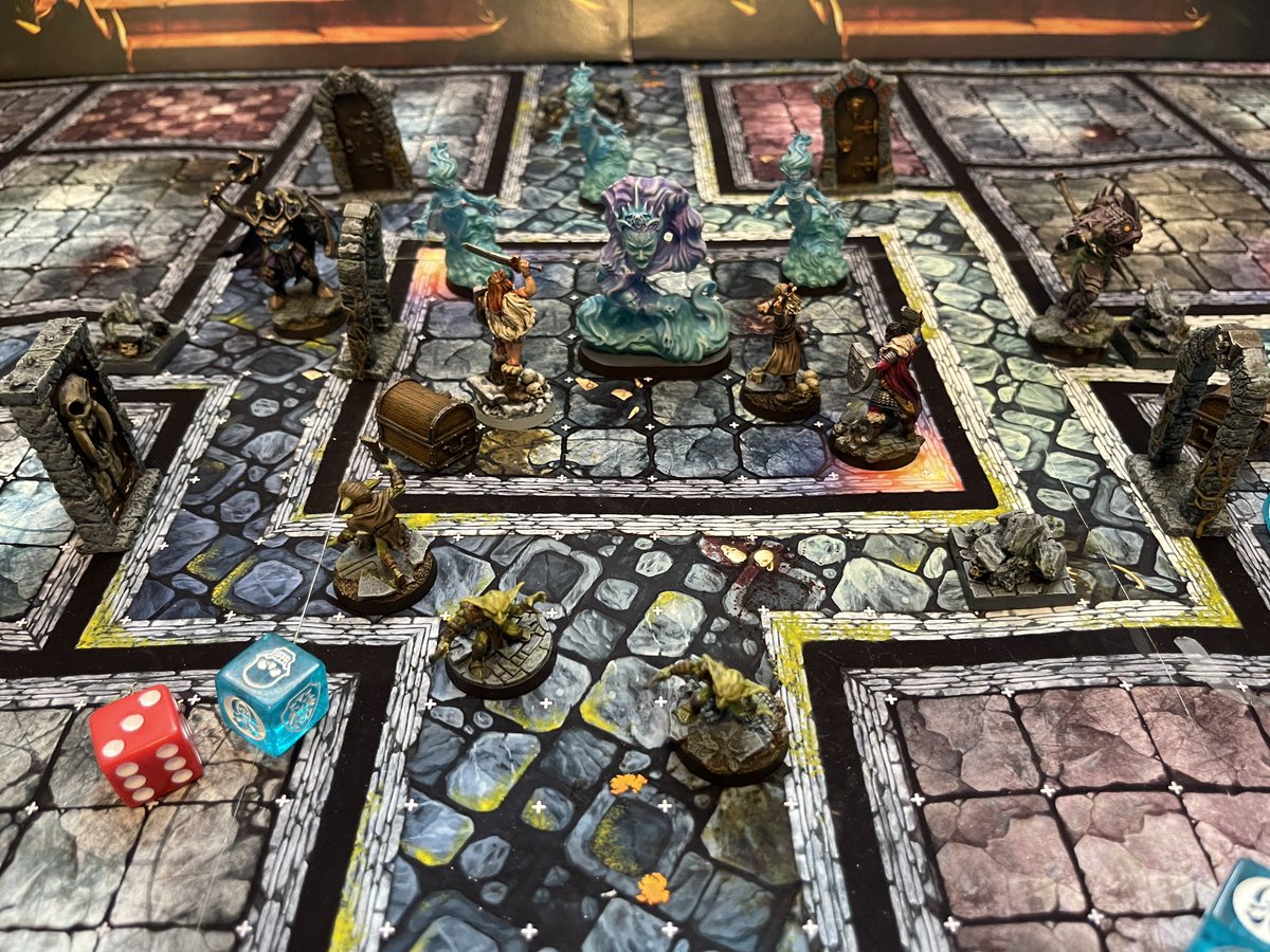 Some more progress on Heroquest Rise of the Dread Moon - #heroquest #miniaturepainting #paintingminiatures #heroquestcustom #fantasyminiatures