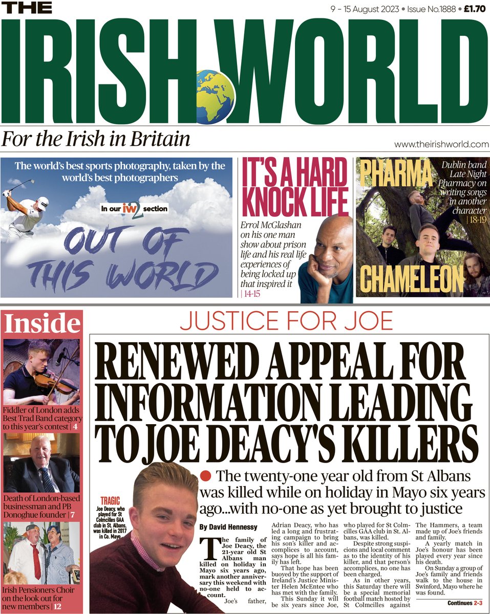 theirishworld's tweet photo. This week's @theirishworld, out now... https://t.co/lo0sA7AL5D