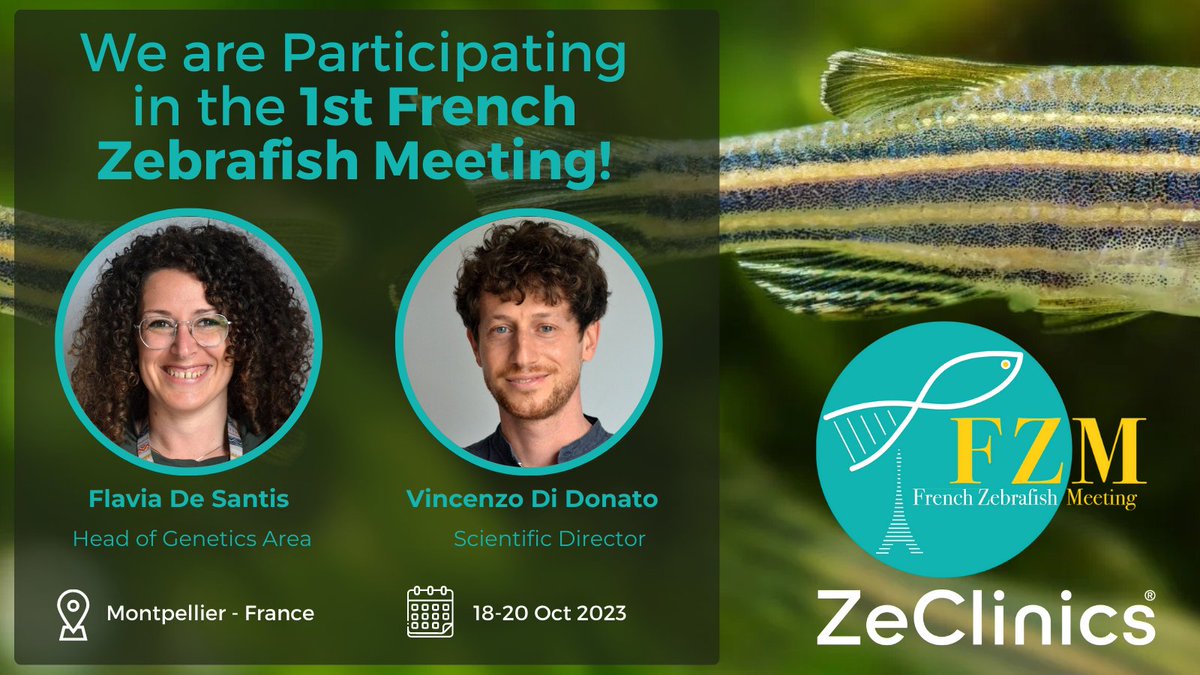 ZeClinics's tweet photo. #ZeEvent | We're Thrilled to Announce our Participation in the First #ZebrafishMeeting in France! 👏
Our Team is Excited to #Contribute Insights and #Learn from Fellow Experts in the Field. 🐟

📢Stay Tuned!
📍Montpellier - France
👉Register Here: https://t.co/GK2dBRYKlP https://t.co/SLVKJWUdna