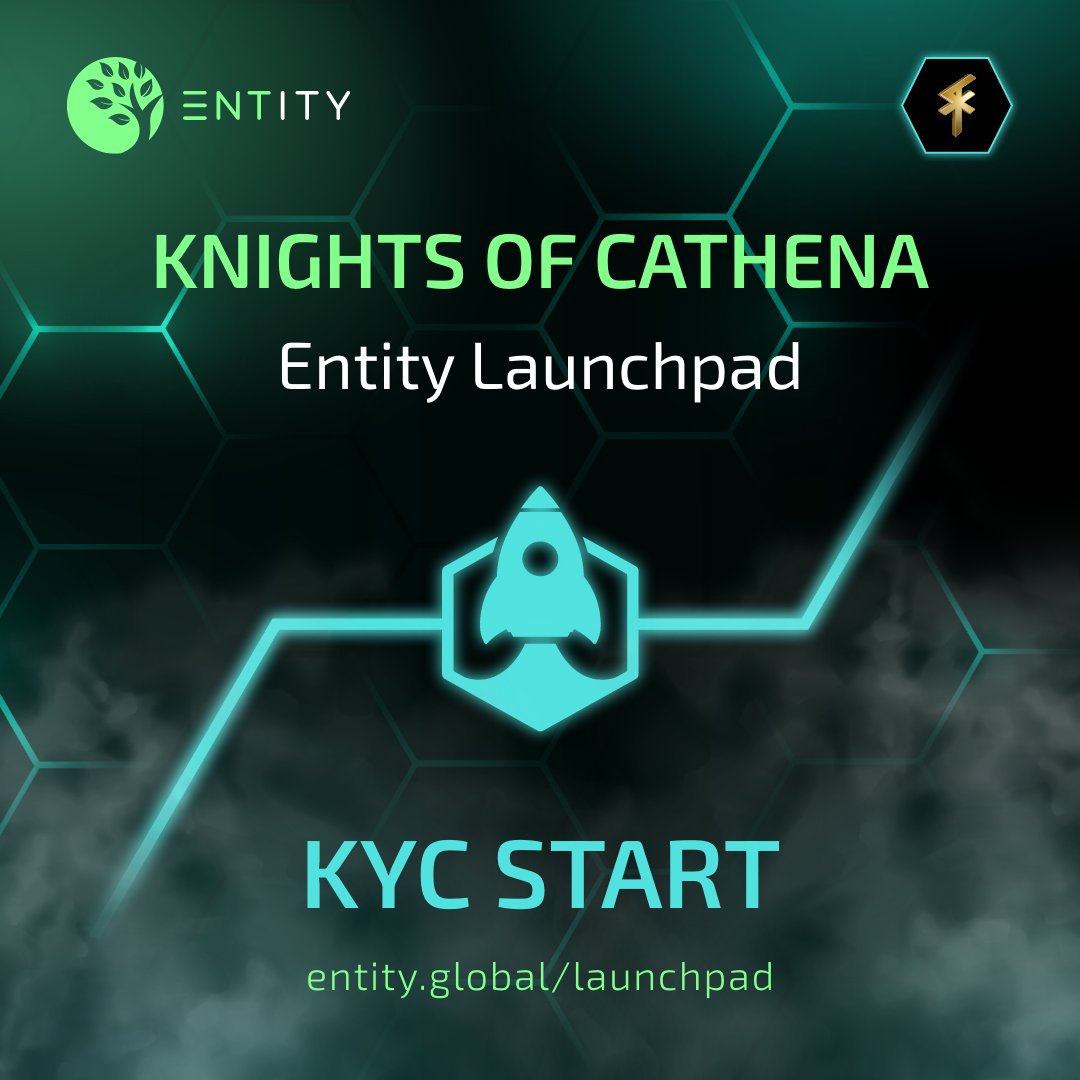 EntityFinance's tweet photo. Initiating #KoC Launch Sequence ⚔️

Phase 1 of the $CGO Launch is now LIVE!

To start KYC for Knights of Cathena, head over now to: https://t.co/0ugHXieUoi

#MultiversX #Web3 @CathenaKnights #EntityLaunchpad