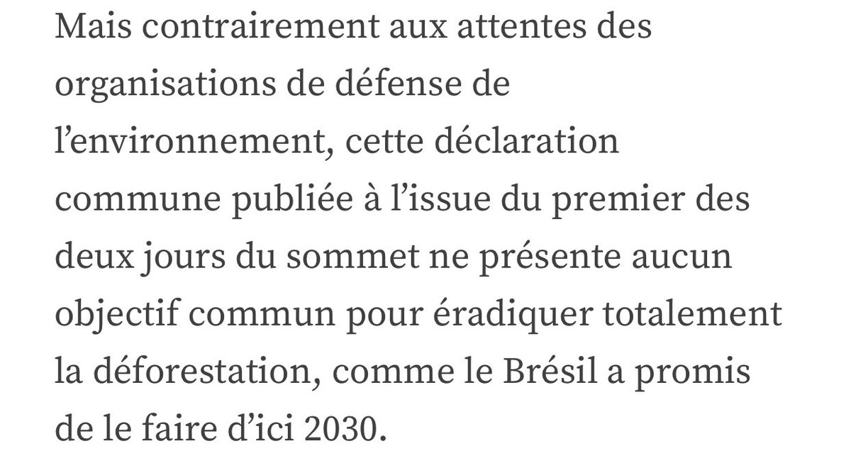 jfkbismuth's tweet photo. Depuis hier les médias français et les députés Nupes tentent de nous faire croire que le sommet sur l’Amazonie etait un tournant historique auquel #Macron n’a pas participé.

Conclusion 0 mesure concrète. Juste une déclaration 🤡
Macron lui agit avec le #OneForestSummit 😇🇫🇷 https://t.co/Bph2Md5KhM