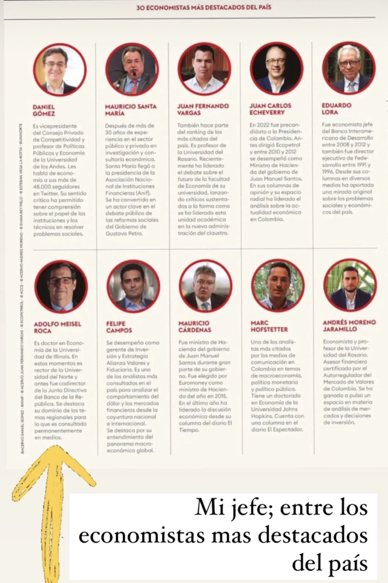 palcazarh's tweet photo. Noticias del Caribe que nos llenan de orgullo. Mi jefe #AdolfoMeisel rector de @UninorteCO entre los economistas mas destacados de Colombia. https://t.co/JftNB7g0nX
