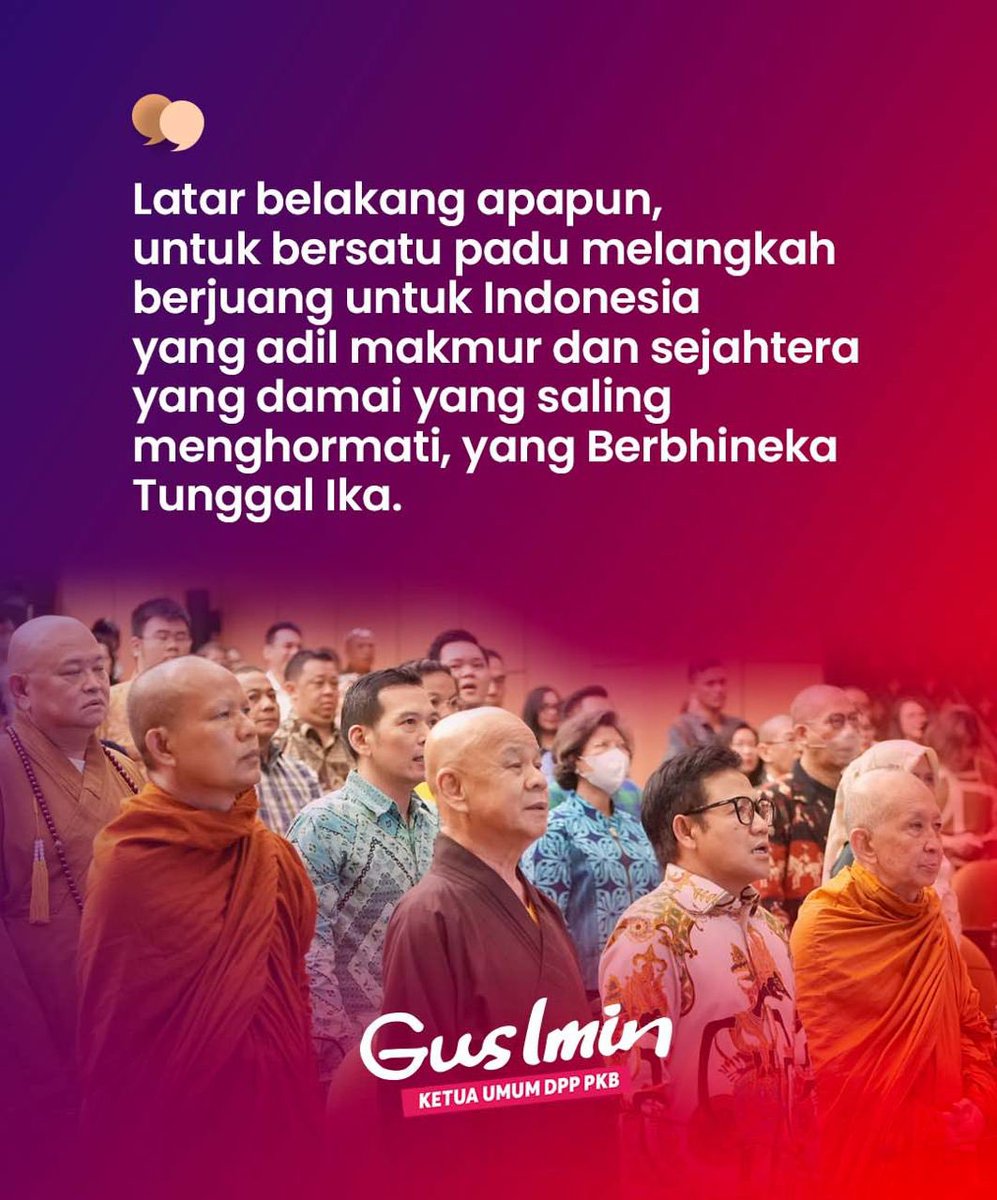 DPP_PKB's tweet photo. Menjadi toleran tak hanya wajib dalam agama tapi dalam semua interaksi baik di sosial, politik dan lainnya. 

#GusIminPKBSatu
#PKBuntukAnakBangsa https://t.co/nYevWjJNFL