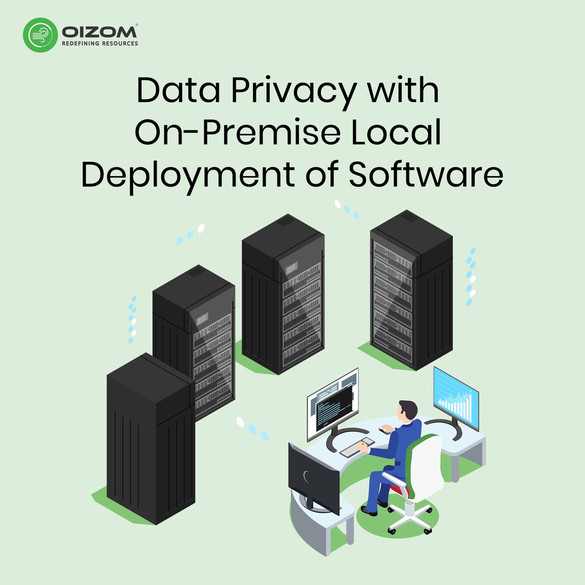 oizom_IoT's tweet image. Envizom can be installed on the premise servers of customers' organisations by locally deploying the software app & database, rather than the cloud, making data private. Experience data sovereignty like never before!
#LocalDeployment #OnPremiseSoftware #dataprivacy #makeinindia