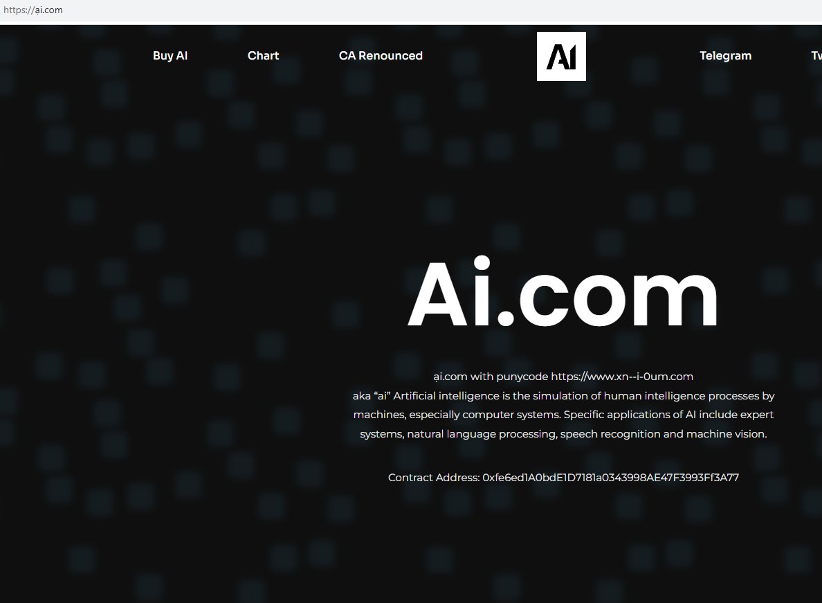 Cryptolinkscom's tweet photo. 🚨Alert!🚨 #Cryptolinks just cracked the case wide open 🕵️‍♂️ – exposing the sneaky "https://t.co/7qHKl7Uzuc" crypto scam! 🕶️@aidotcomcoin is using redirect(xn--i-0um .com) to: ại. com to steal, scam and decieve! 🛡️ @elonmusk #ai #Web3 
https://t.co/igxB8BNGBR https://t.co/xdoZWE6vyr
