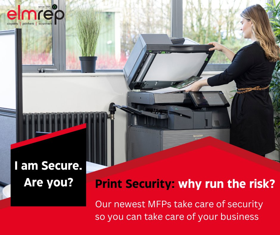 ⚠️Print Security: why run the risk?

Printers and MFPs are often overlooked when it comes to cybersecurity, but they can indeed pose significant security risks if not properly protected, 
Our newest MFPs take care of security, so you can take care of your business
☎️ 01452 300959
