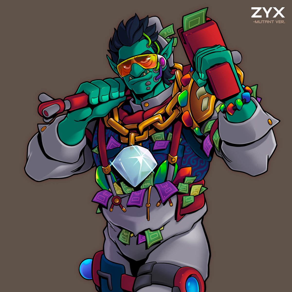 BluzelleHQ's tweet photo. 1/ #CharacterEncounter: Zyx Mineborn “Junker Criminal”
🥷 76 y/o, one of 3400 Goblin children turned new crime lord
🗡️ Bullied & beaten by larger Goblins, which made him more cunning & resourceful
⚡️Caught in the eye a criminal boss
👑 Zyx betrayed his boss & climbed to the top https://t.co/CoXXZ0xWnz