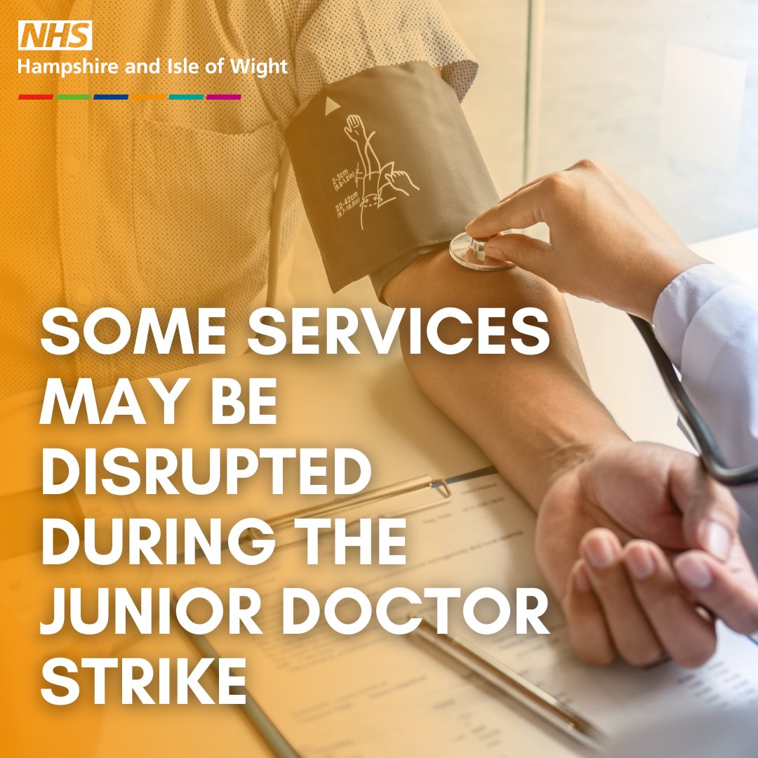 We need your help 💙🙏 Junior doctors will go on strike for four days from Friday 11 August. We are urging you to help us by choosing the most appropriate NHS service. 1/3