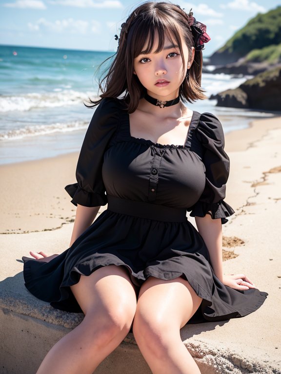 Lo_Shogun32's tweet photo. #ぽっちゃり #ぽっちゃり女子
#AIぽっちゃり
#AIgirls  #AI美女 #AI美人 #美少女 #AIグラビア #AI���ラスト
#AIイラストメーカー
��海とゴスロリ」(変) https://t.co/tF4YECowu0
