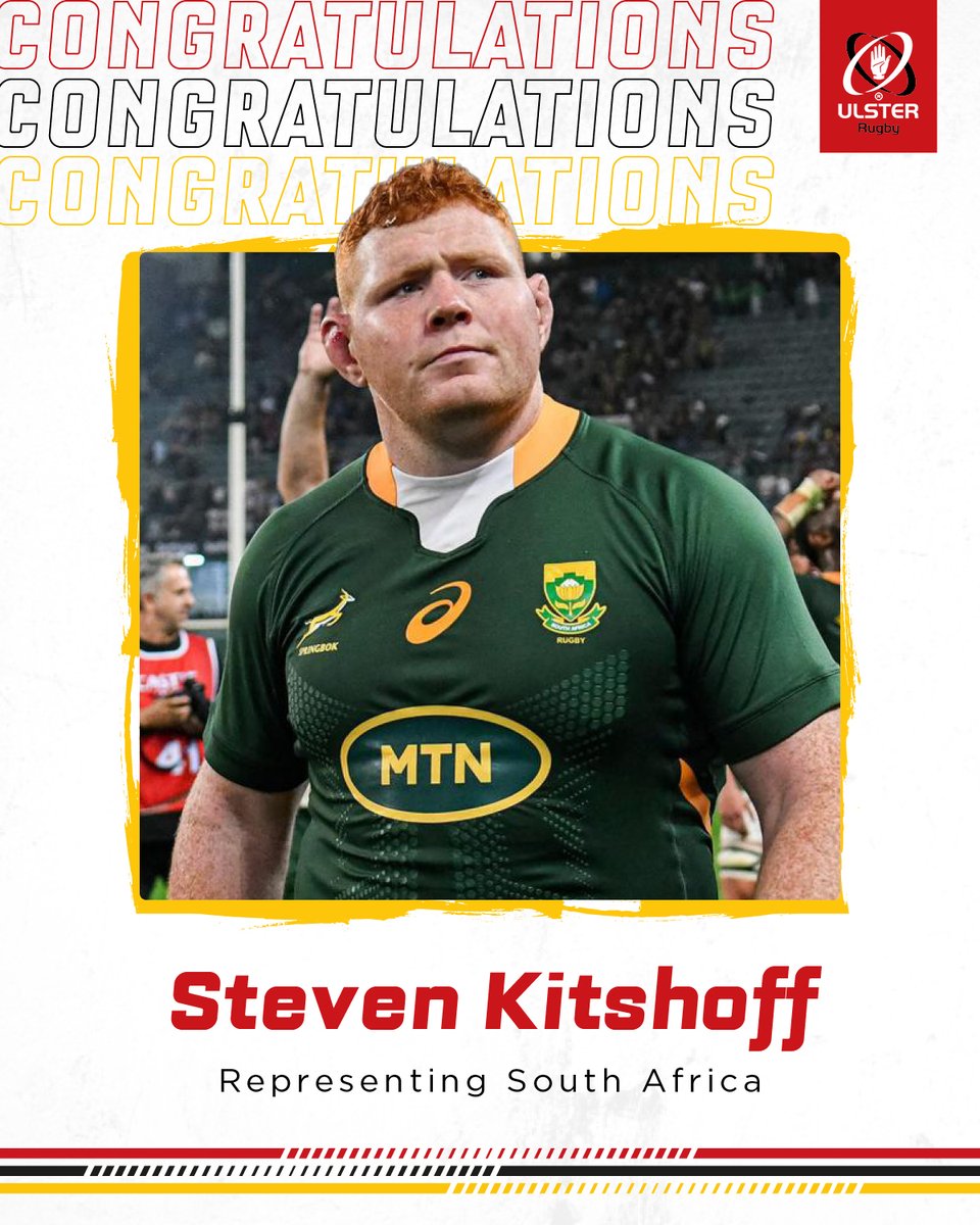 UlsterRugby's tweet photo. RWC bound 🇫🇷 

Congrats Steven! Looking forward to seeing you on the biggest stage 🙌 https://t.co/Rv1VVXjOja