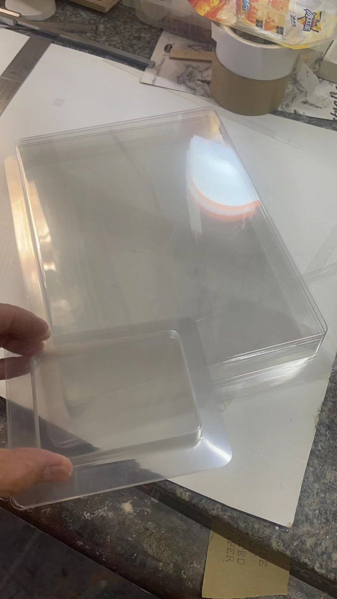 Anyone know any suppliers that can provide something like this hmu! 

Finders fee available lol. 

It’s a see through plastic casing type of thing.