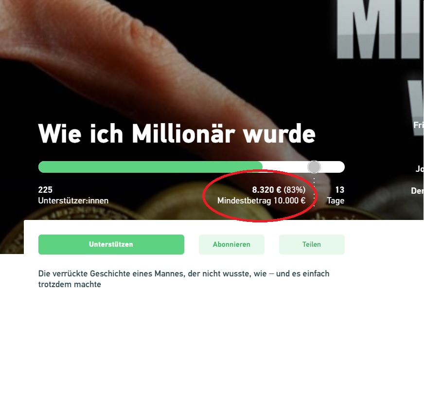 ZeoSite's tweet photo. Es fehlen nur noch 1680€ für meine Sitcom! 
Zur Kampagne: https://t.co/1kSM89gTI4 https://t.co/ztKFSdzRV0