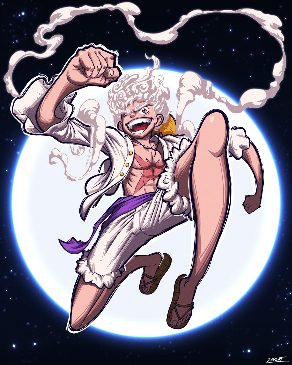 LynertDG's tweet photo. ''How long it's been...I hear the DRUMS OF LIBERATION. For the first time in 800 years... he is here! JOYBOY...HAS RETURNED!!!''

#onepiece #luffy #gear5 https://t.co/HvoSo90qxm