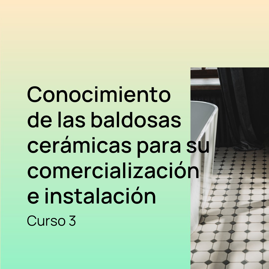 iandimac's tweet photo. 📚 ¡Amplía tus conocimientos en baldosas cerámicas! Únete al Curso 3 – Conocimiento de las baldosas cerámicas para comercialización e instalación.
📅 16 Oct. - 11 Nov.
⏳ 20h
🌐 Online
¡Inscríbete! 👇
https://t.co/VDkKN8IEnp
#FormaciónProfesional #Andimac #ESVEC https://t.co/GmnJHaikiC