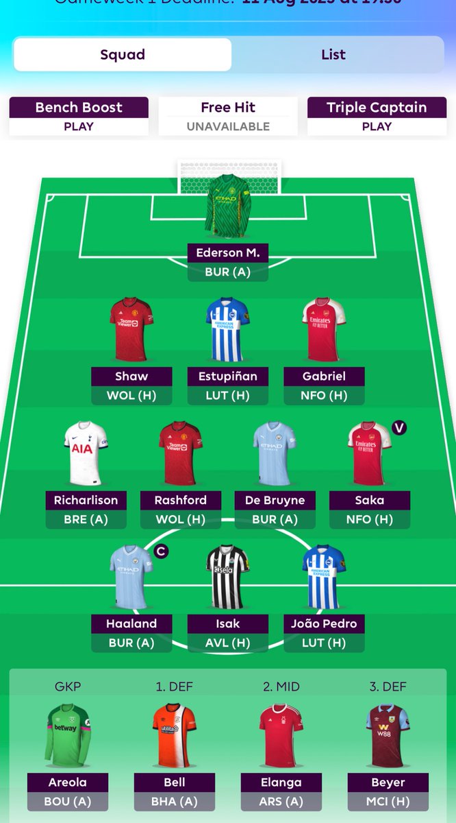 EgliMan's tweet photo. @fpl_doktorn Jag fattar, detta var mitt cityalternativ med 3 från City. https://t.co/qPfIlibns4