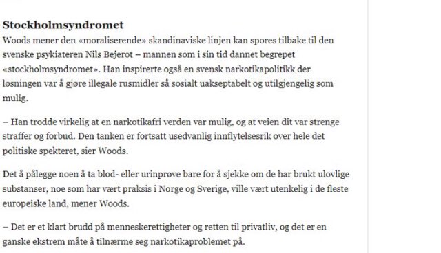 De ekstreme politikerne, politifolkene og aktivistene som står bak norsk ruspolitikk har herjet med befolkningen lenge nok nå. 

På tide å ramle inn i folden med resten av Europa og søke en mer human tilnærming: morgenbladet.no/aktuelt/2023/0…