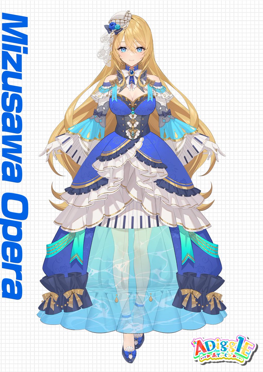 本日は水沢オペラの立ち絵公開です!🎉 青白ドレスに身を包み👗 オペラ ...