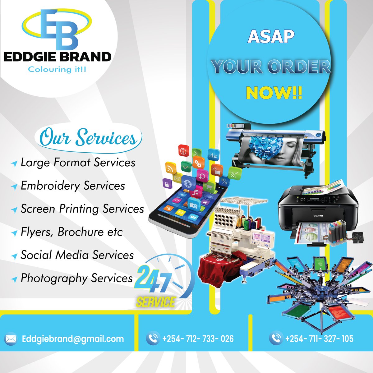 EddgieBrandPrin's tweet photo. ASAP for Graphic Design Services
#designing #printing #branding an
email: #eddgiebrand@gmail.com,
Dm #WhatsApp 0712 733 026
#tirriestuesday #KSH3000 #Kenyan #Ruto #GenZ #LGBTQ #KSH500 #Sudi https://t.co/tnamwXfcYD