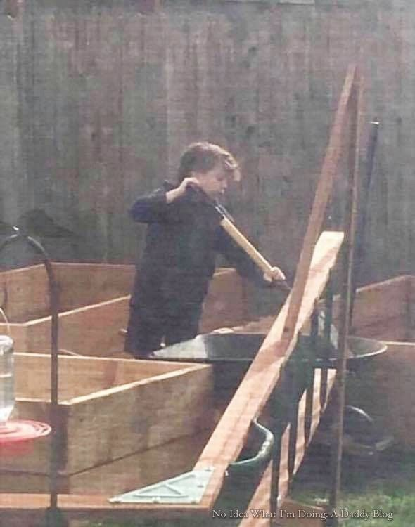 LaughingLegend0's tweet photo. "When I asked my 11-year-old son to help me unload dirt from our small pickup into his mother’s new garden boxes, his reaction was typical.

“Ummmm… I’m busy right now,” He said.

He was playing Roblock on the family laptop, wearing sweat pants and an old T-shirt, lounging on the sofa, feet on the coffee table.

“No you’re not,” I said.

There was a fight, moaning, excuses... the usual.

Moments later, we were next to a wheelbarrow shoveling dirt. He looked at me with flat eyes, his hood up, shoulders slumped, and said, “Why do we have to do this?”

I thought for a moment, because I’ll admit, it was a valid question. Neither of us were all that into flowers or vegetables, or any of the things that would be grown in those garden boxes. But my wife, Mel, loves gardening.
I thought, and he waited, and finally I said, “When you love someone, you serve them.”

I went on, telling him that I want him to grow up to be the kind of man who serves his family, friends, and community.

“This” I said while gesturing to the dirt, and the garden boxes I built the weekend before, and the wheelbarrow and shovel, and the first of many truckloads of dirt we would unload over the next few weeks, “Is what love looks like.”
He didn’t like my answer. I could see it in the way he reluctantly picked his shovel back up.
We finished unloading the dirt. The next day, while I was at work, and the kids and Mel had the day off because it was between terms, Mel sent me this picture. Mel picked up another load of dirt and before she had a chance to unload it, Tristan voluntarily started working. When she asked him “why,” he shrugged and said, “Because I love you.”

I’d never been prouder of my son."

Credit: This is an abridge chapter from Clint Edwards' new book "Fatherish" -https://t.co/jk81E1hYTN