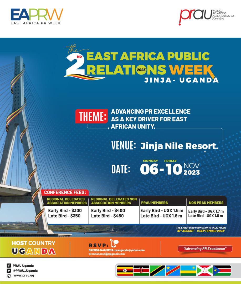 Node_Group's tweet photo. 📣 Calling all PR Professionals! 📣
Get ready to supercharge your PR prowess at the upcoming East Africa PR Week Conference! 🌟 This is the prime opportunity to enhance your skills, expand your network, and gain invaluable insights from industry experts.

#EAPRWeek #PRAU https://t.co/3TPHT3Sfps