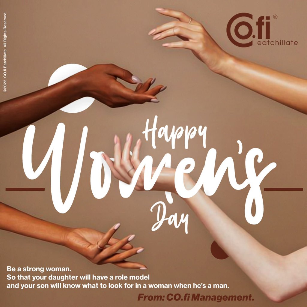 HAPPY WOMEN’S DAY 💐

We wish all the women a great women’s Day, we hope to see you tonight for our #womensdaycelebration and buffet🥂

#cofi #eatchillate #goodvibes #womensdaycelebration