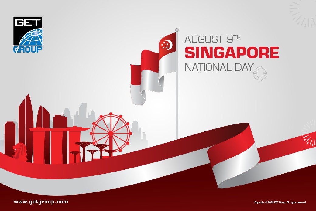 GETGroupHolding's tweet photo. GET Group extends heartfelt wishes on Singapore National Day! #singaporenationalday #GETgroup https://t.co/YJCh7XFaEP