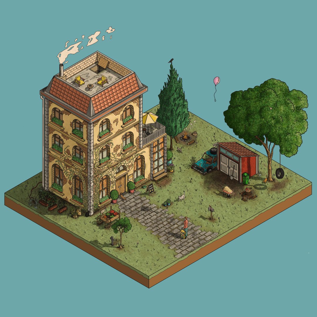 Some isometric art
#isometric #digitalart #procreateart #Swiss #Procreate #cozy #pastel