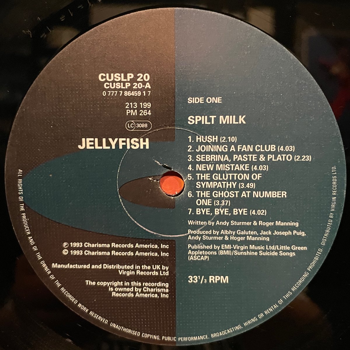 MILEHIGHCLUB202's tweet photo. ほなLPいこか
JELLYFISH / SPILT MILK [’93 Charisma --- CUSLP 20]
#jellyfish #spiltMilk #byeByeBye #AndySturmer #RogerManning #AlbhyGaluten #JackJosephPuig #vinylbar #musicbar #レコードバー #mhc09082023
https://t.co/PptqFMQVIj https://t.co/Segi4B59O8