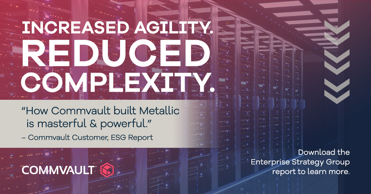 Download the #EnterpriseStrategyGroup report to know how “#MetallicIO makes #dataprotection in the #cloud simpler than ever.” Head here - ow.ly/7Giz50PvHJr