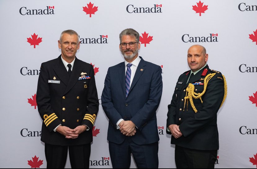 canadadownunder's tweet photo. 🇨🇦 #CanadaDownUnder were pleased to host special guests aboard the HMCS last night to reiterate our commitments aligned with the IPS. A series of speeches highlighted our objectives including promoting peace, resilience, and security in the region and more. https://t.co/5KNbgX49v6