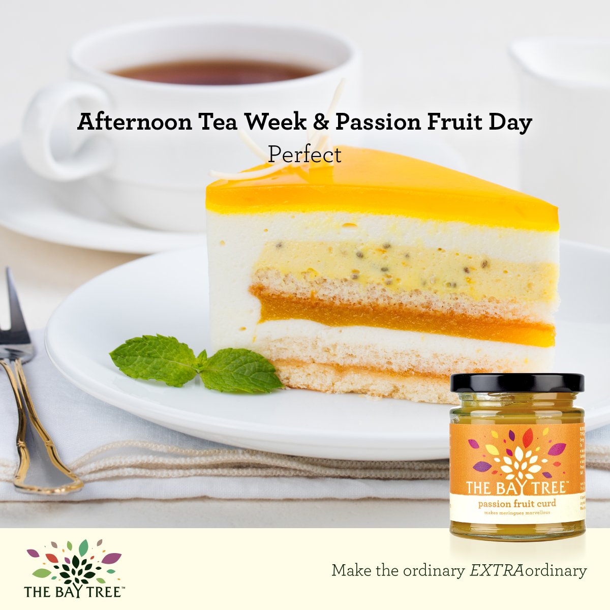 TheBayTree's tweet photo. It's a cake eclipse, when Passion Fruit Day passes in front of Afternoon Tea Week.  😋 

https://t.co/bJuNnioiCG

#MakeTheOrdinaryExtraordinary #thebaytree #AfternoonTeaWeek #PassionFruitDay #teaandcake #passionfruitcurd https://t.co/f3F6QjXCzH