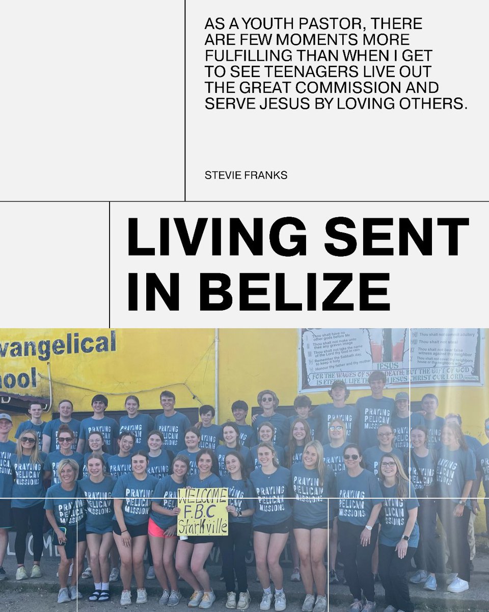 After completing his first year as our new youth minister, Stevie Franks joined with our students on their annual Spring Break mission trip to Belize. Click here buff.ly/3KsFR2Q to read his account and how God is working through the youth at First Baptist Starkville!
