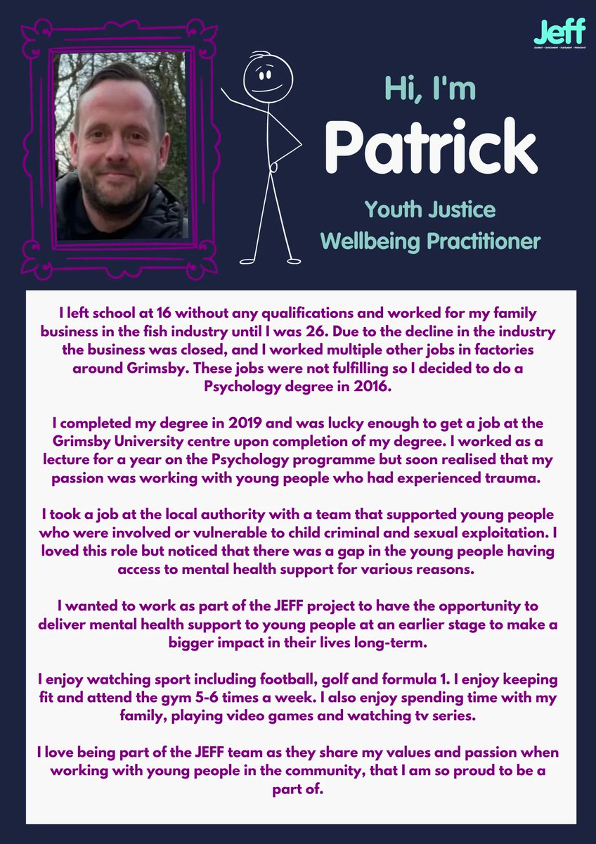 #MeetTheTeam #JEFFProjectNEL #MentallyHappyTomorrows #YouthJustice #MentalHealthSupport #MakingaPositiveDifference