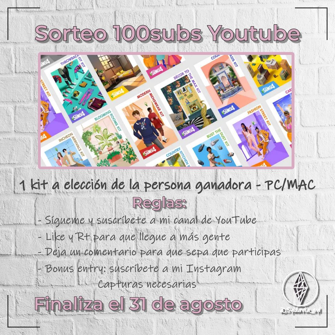 Syldavia_syl's tweet image. Holaaaaaa! Ha quedado un día estupendo para participar en el sorteo y/o en el reto que tengo en el canal de YouTube, aún hay tiempo hasta el 31 de agosto!