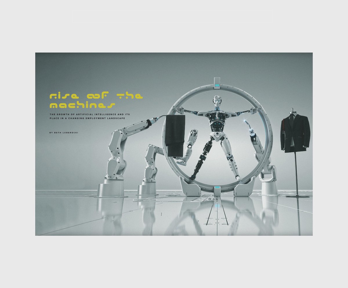 sinelab's tweet photo. New Illusration work for GulfShore Business Magazine in Florida. 'Rise of the Machines'. The growth of AI and it's place in the changing employment landscape. 

@lightwave3d #otoy #octanerender https://t.co/MxTHLYKHOi