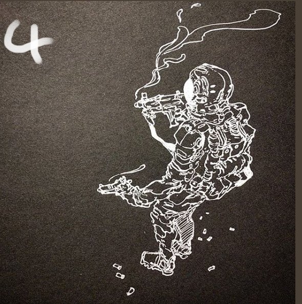 modredcastleton's tweet image. In case anyone missed the early post - the initial line art for Hibernaculum space guy - there was about 9 of these ☢️☢️☢️

#WormwoodStudios #HibernaculumGame #lineart