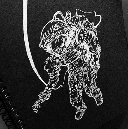 modredcastleton's tweet image. In case anyone missed the early post - the initial line art for Hibernaculum space guy - there was about 9 of these ☢️☢️☢️

#WormwoodStudios #HibernaculumGame #lineart