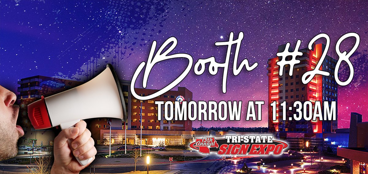 Encompass_More's tweet image. Tomorrow is the big day! Don't miss out on this great opportunity to meet us at #TriStateSignExpo and see what we offer!

#signaccessories #signsupply #signs #signage #adhesive #vinyl #carwraps #digitalprinting #TSSA #Signexpo #tradeshow