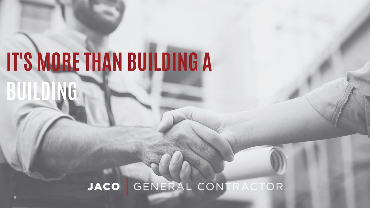 JacoBuildBetter's tweet photo. It is more than just a project. It's about long-lasting partnerships. At Jaco, we value our clients, customers, and communities.
Partner with a team that gets you. Click the link in our bio and tell us about your next project!
#BuildBetter #JacoGC https://t.co/AIK7W7ZsmG