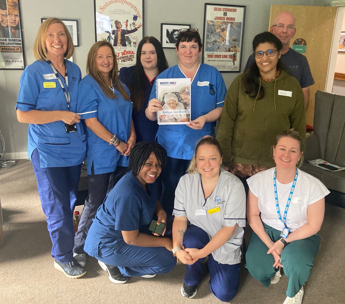 nhsggcchc's tweet photo. 4/5 Rounding off an inspiring week of learning and sharing together @springvalecare #RESTORE2 helps early identification of physical deterioration of resident. 31 human staff trained and 1 fluffy friend Sylvester @EastDunHSCP @LeanneConnell5 @scottishcare #RESTORE2 #CareHomes https://t.co/HZtbRYQKdF