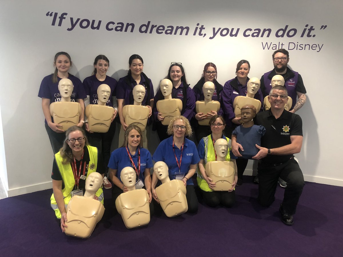 @staffsfire Absolutely super proud to be delivering basic life support for our friends @caudwellkids Safe+Sound you were brilliant, #learning #greatexperience @peter_faulding