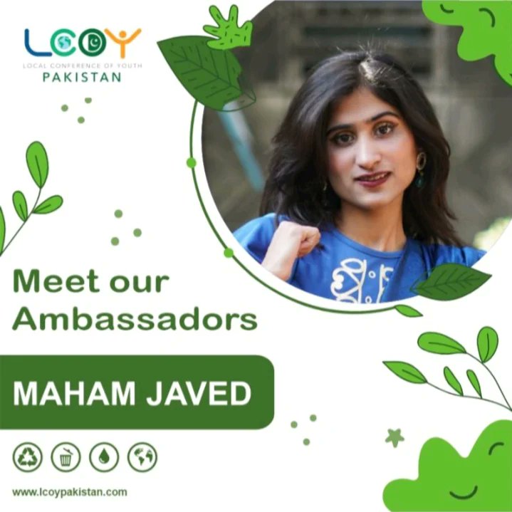 mahamughal_mja's tweet photo. I'm officially selected as #Ambassador for Local Conference of Youth #LCOYPakistan which will be at #NUST
I welcome y'all to join as Participant, delegates , you'll learn #ClimateAction & help making #policy which may be forwarded to #cop28 #youngo #mocc #UnitedNations https://t.co/qLanQKhHmD