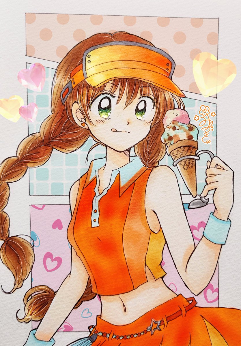 オレンジ印のアイスクリーム屋さん🍨 #オリジナル