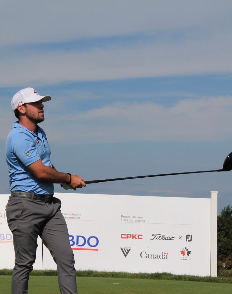 MSU_MGolf's tweet photo. Rising junior Ashton McCulloch tees off in the final round of the Canadian Am at 10:01 a.m. He enters the third round 1 shot off the pace.

Follow the leaders here ⤵️⤵️

https://t.co/YjMRz3zYES

#GoGreen https://t.co/cTEti2soFV