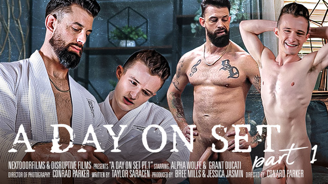 This is a work of fiction. Ever imagine what would happens when things could get really uncomfortable on set? @GrantDucati and @THEALPHAWOLFE1 star in 'A Day On Set pt.1' | Directed by @DirectorConrad Online NOW @ disruptivefilms.studio